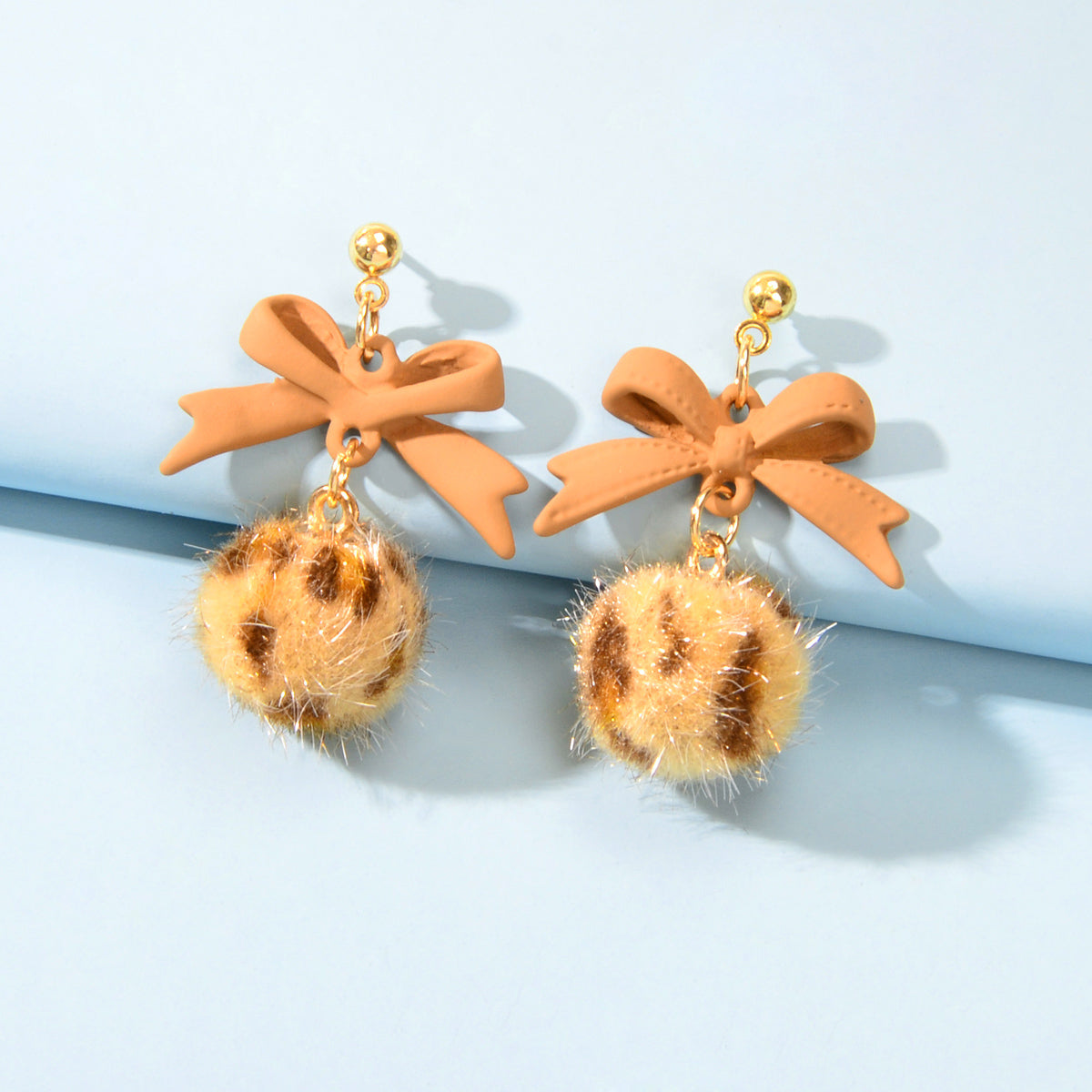Bow Ball Earrings Dangle Drop Charm Stud Jewelry Women Girl Teens Beautiful Gift